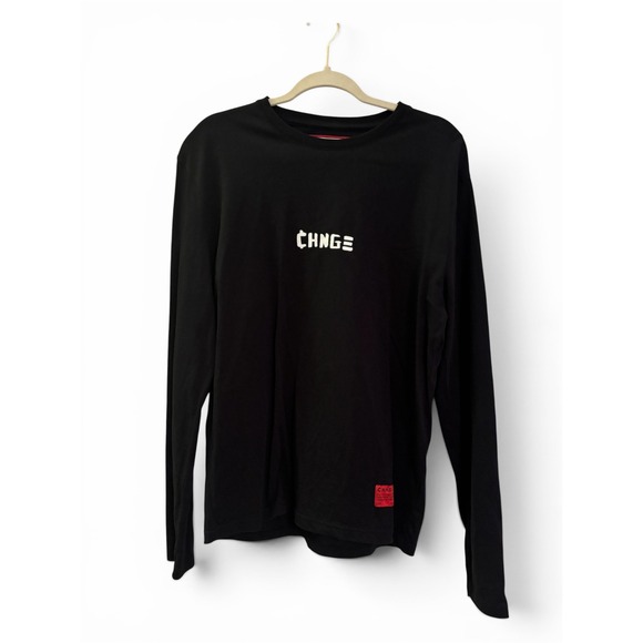 CHNGE Other - CHNGE All Power To The People Black Long Sleeve Graphic Tee Organic Cotton Shirt